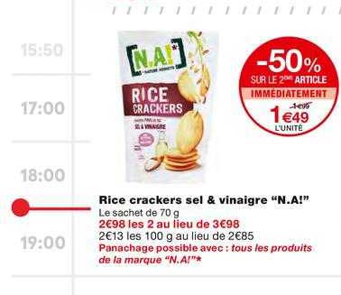 rice crackers sel & vinaigre "n.a!"