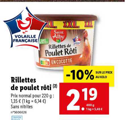 rillettes de poulet rôti saint alby