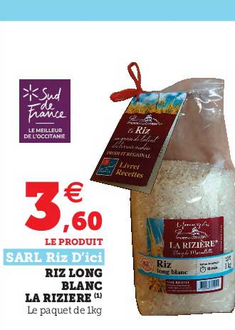 riz long blanc la rizière sarl riz d'ici