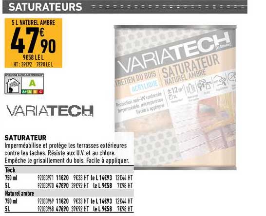 Saturateur Variatech