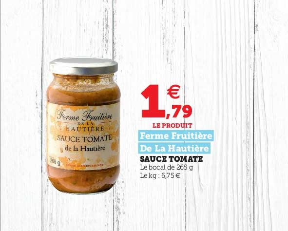 sauce tomate ferme fruitière de la hautière