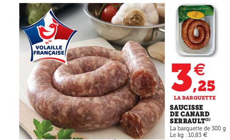 Saucisse De Canard Serrault