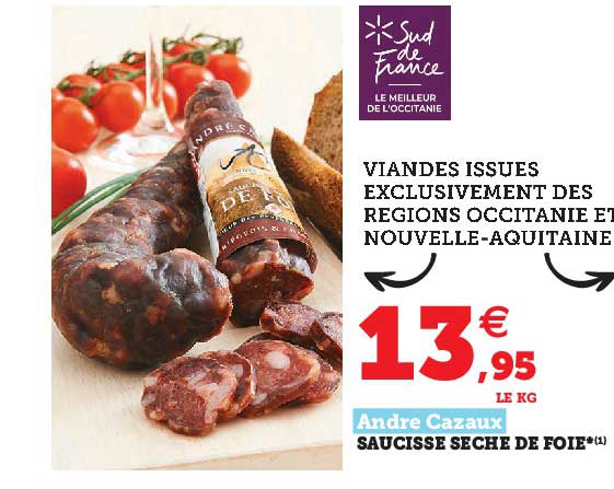 Saucisse Sèche De Foie André Cazaux
