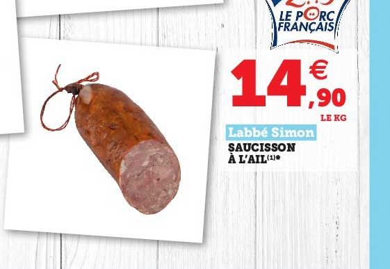 saucisson à l'ail labbé simon