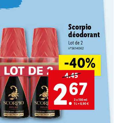 Scorpio Déodorant
