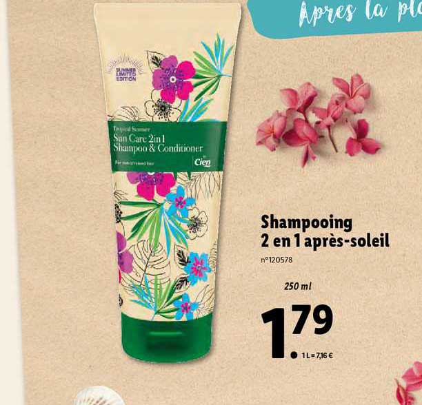 shampooing 2 en 1 après-soleil