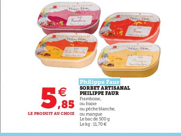 sorbet artisanal philippe faur