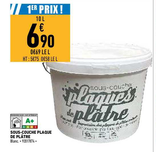 sous-couche plaque de plâtre