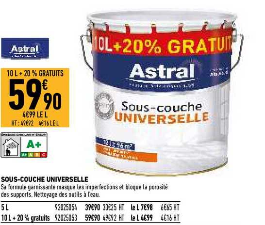 sous-couche universelle astral