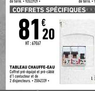 tableau chauffe-eau