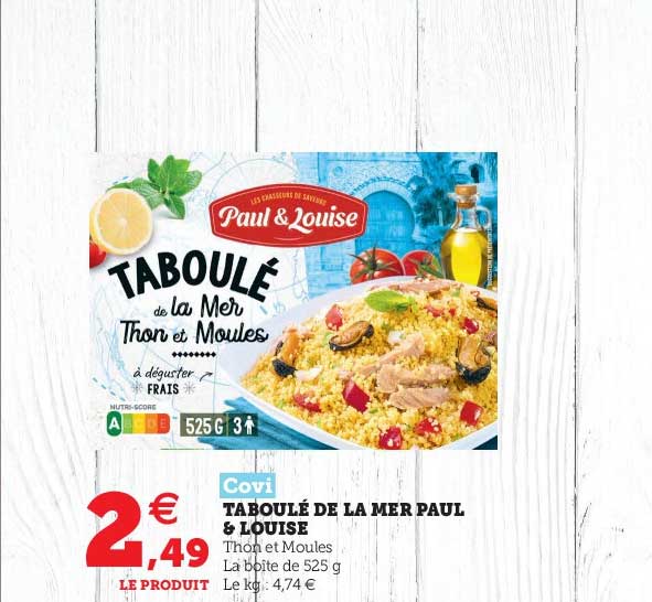 taboulé de la mer paul & lousie covi