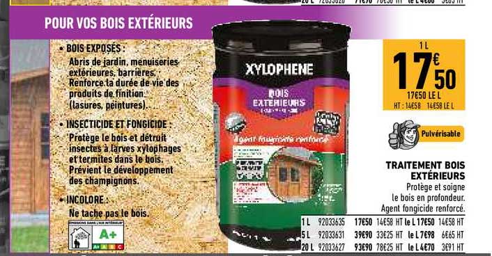 traitement bois extérieurs xylophène