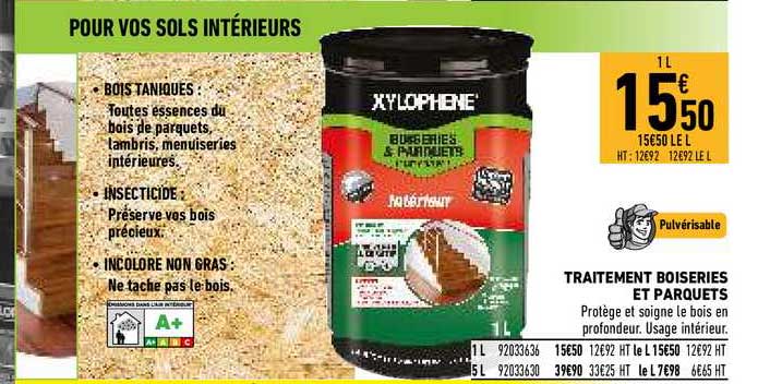 traitement boiseries et parquets xylophène