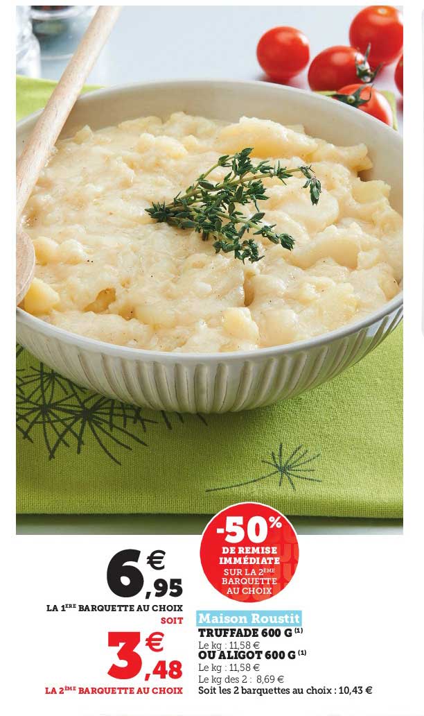 Truffade 600 G Ou Aligot 600 G Maison Roustit