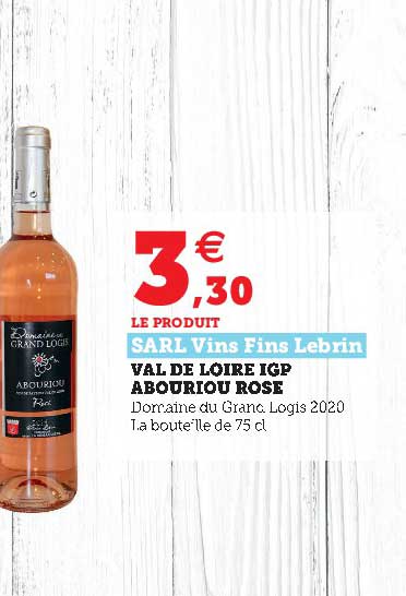 Val De Loire Igp Abouriou Rose Sarl Vins Fins Lebrin