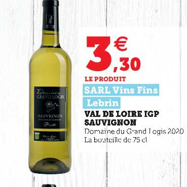 val de loire igp sauvignon sarl vins fins lebrin