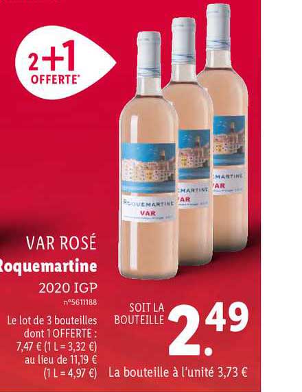 Var Rosé Roquemartine 2020 Igp