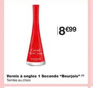vernis à ongles 1 seconde "bourjois"