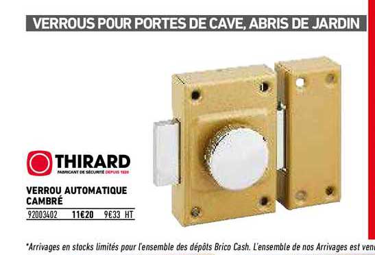 verrou automatique cambré thirard