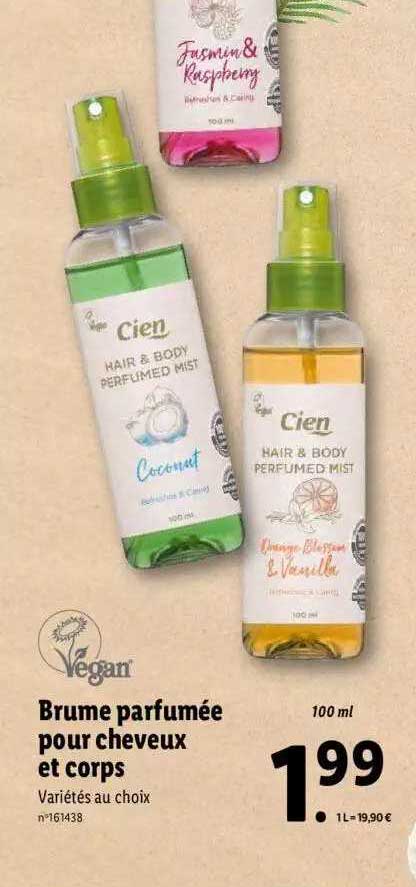 brume parfumée pour cheveux et corps