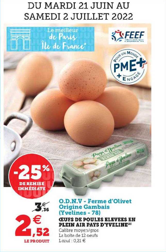 oeufs de poules élevées en plein air pays d'yveline