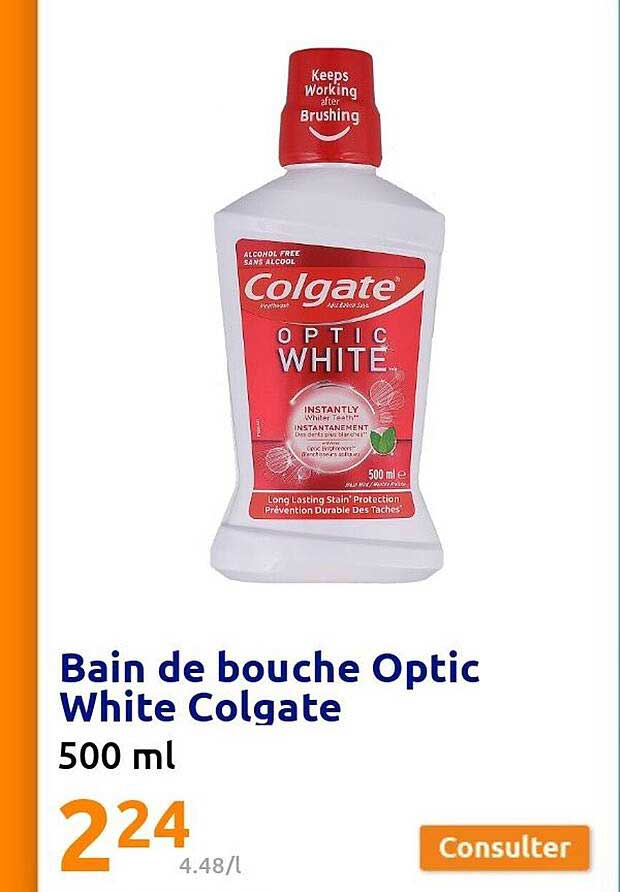 Bain De Bouche Optic White Colgate