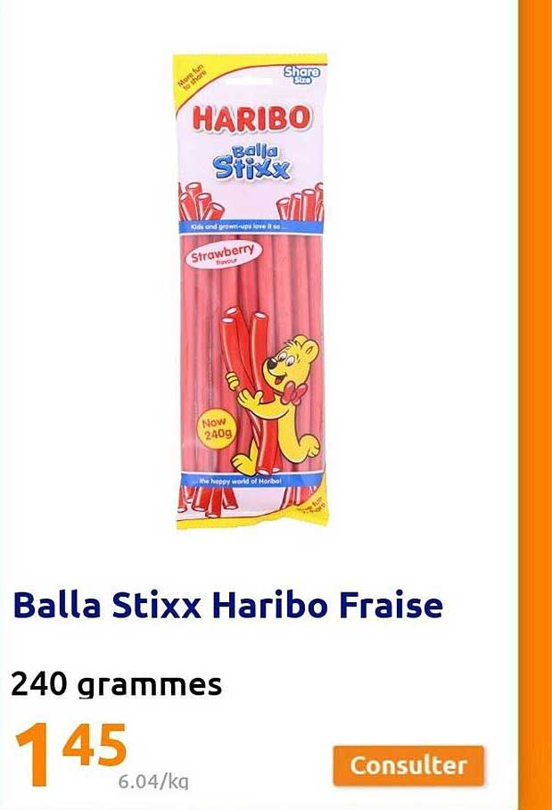 balla stixx haribo fraise