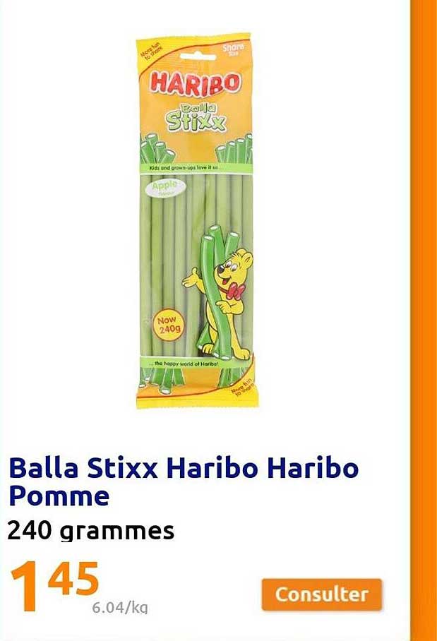 balla stixx haribo haribo pomme