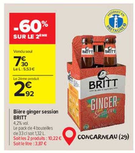 bière ginger session britt
