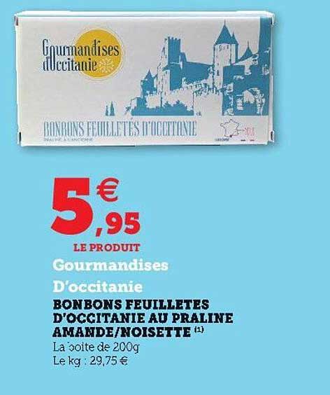 Bonbons Feuillètes D'occitanie Au Praline Amende - Noisette