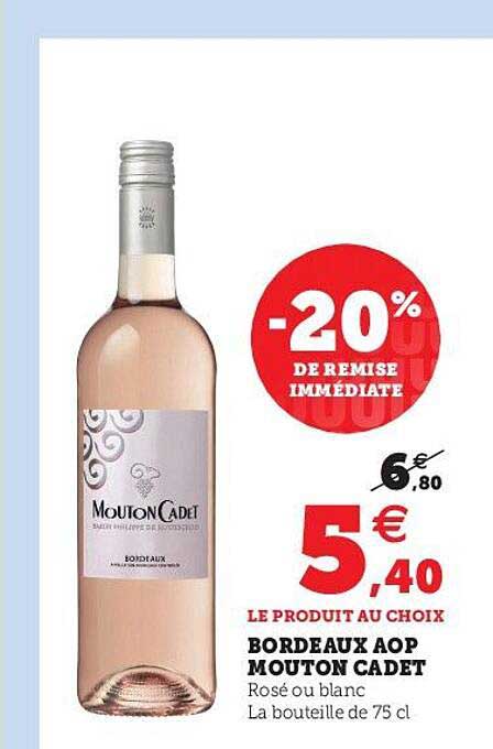 bordeaux aop mouton cadet