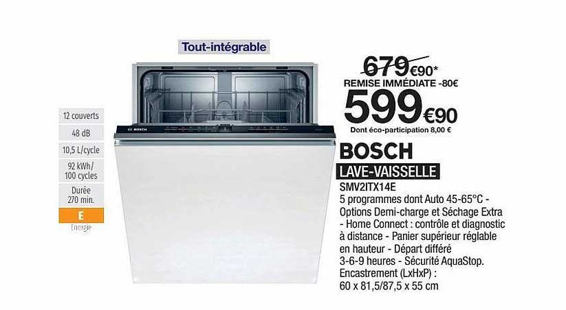 bosch lave-vaisselle