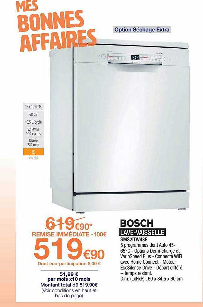 bosch lave-vaisselle