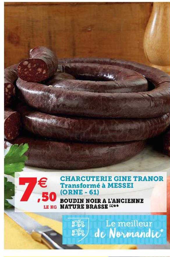 Boudin Noir à L'ancienne Nature Brassé