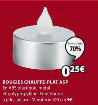 bougie chauffe-plat asp