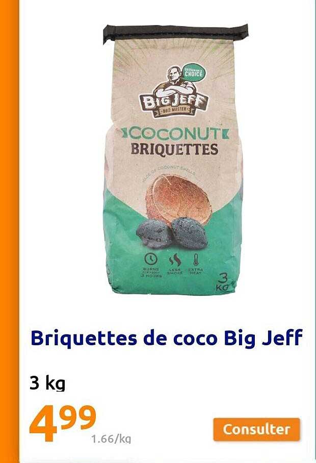 briquettes de coco big jeff