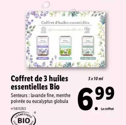 coffret de 3 huiles essentielles bio