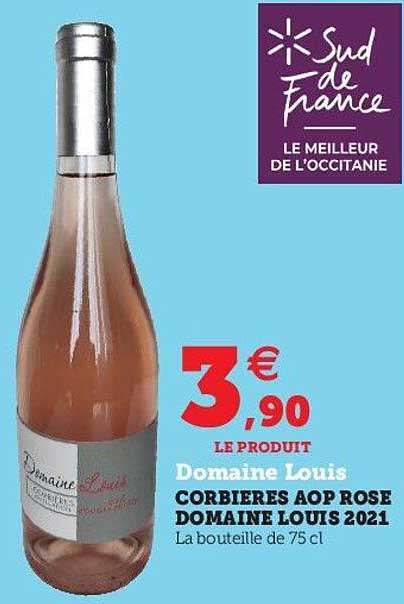 corbières aop rosé domaines louis 2021