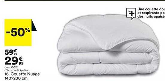 couette nuage 140x200 cm