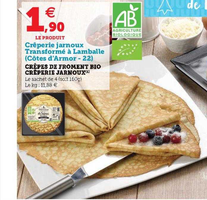 crêpes de froment bio crêperie jarnoux