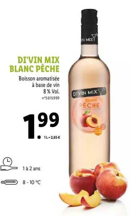 di'vin mix blanc pêche