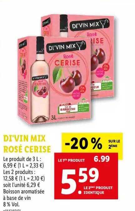di'vin mix rosé cerise