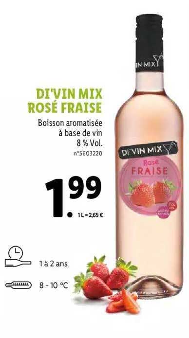 di'vin mix rosé fraise