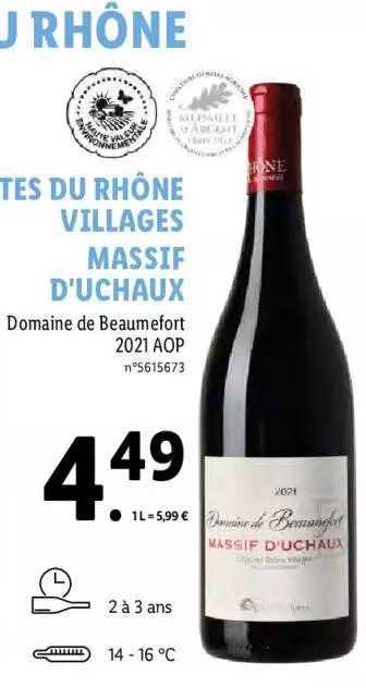 domaine de beaumefort 2021 aop