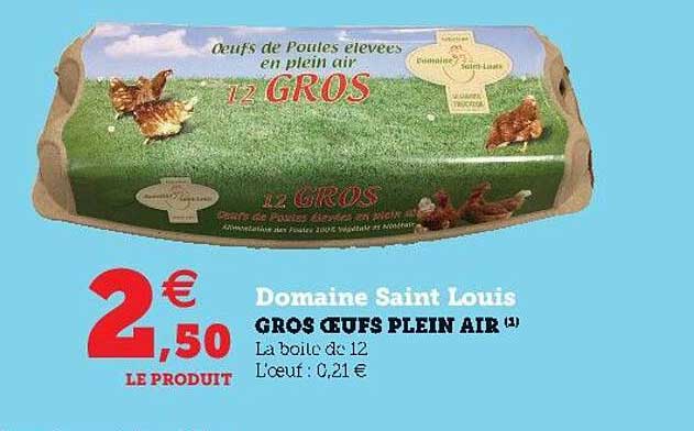 domaine saint louis gros oeufs plein air