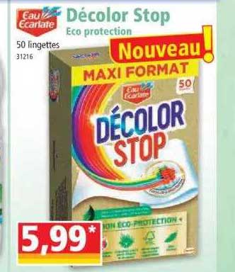 eau écarlate décolor stop