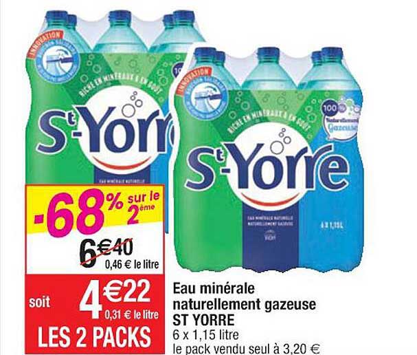 eau minérale naturellement gazeuse st yorre