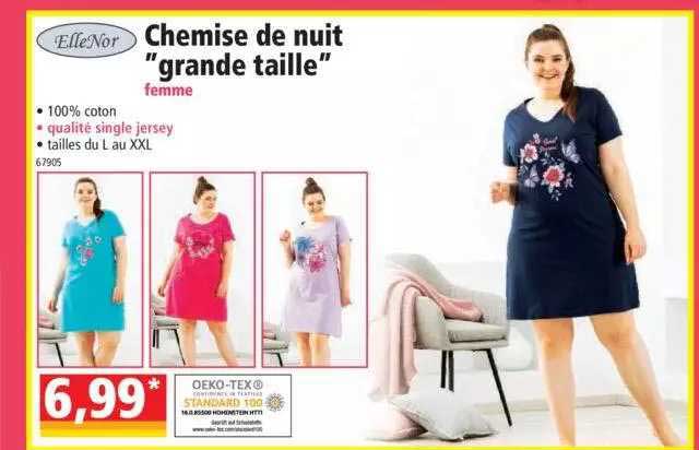 Ellenor Chemise De Nuit "grande Taille"