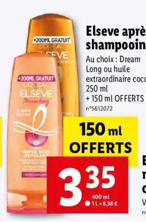 elseve après-shampooing