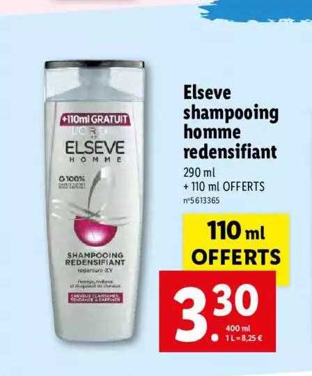 Elseve Shampooing Homme Redensifiant